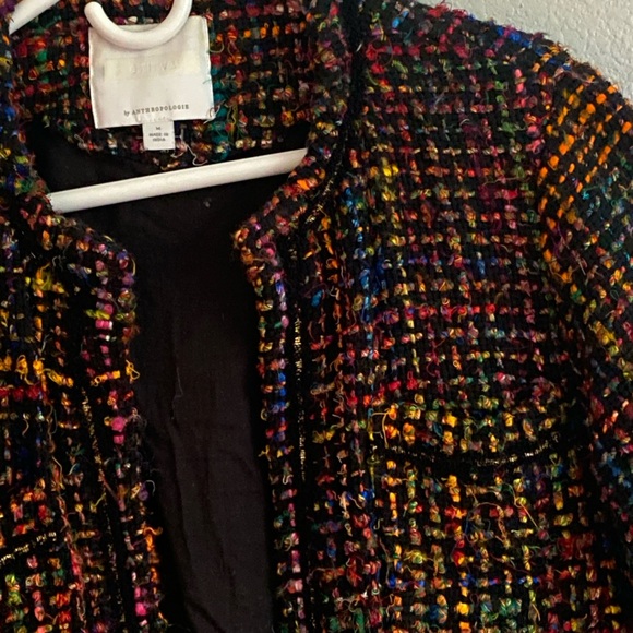Chnel Inspired Colorful Tweed Jacket - Picture 3 of 7